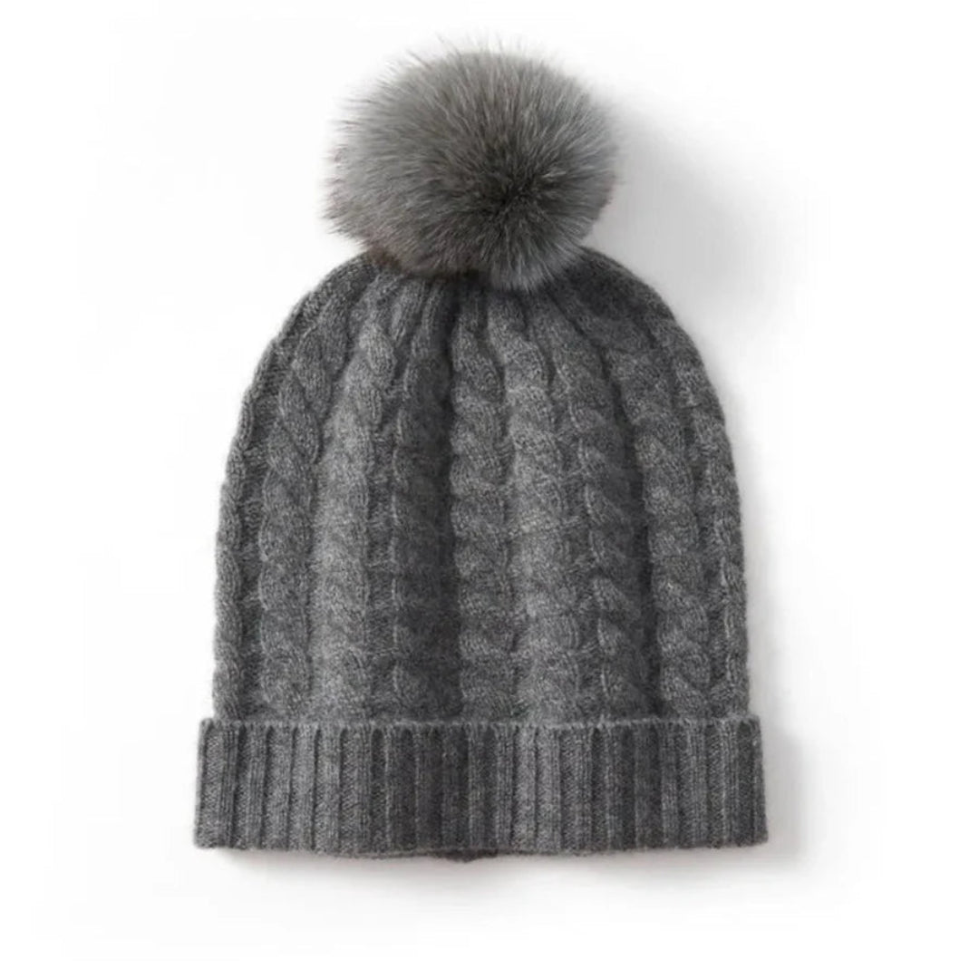 Women’s Cashmere Cable Knit Beanie