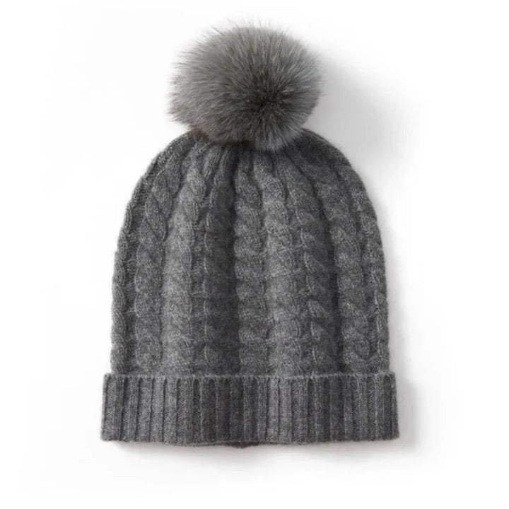 Women’s Cashmere Cable Knit Beanie