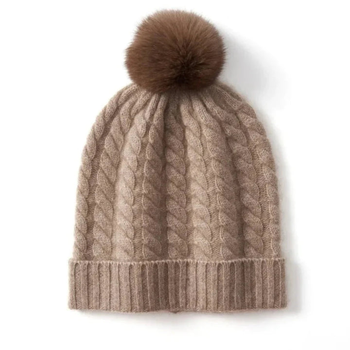 Women’s Cashmere Cable Knit Beanie
