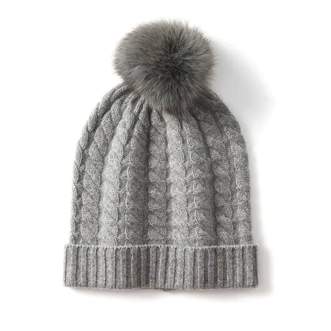 Women’s Cashmere Cable Knit Beanie