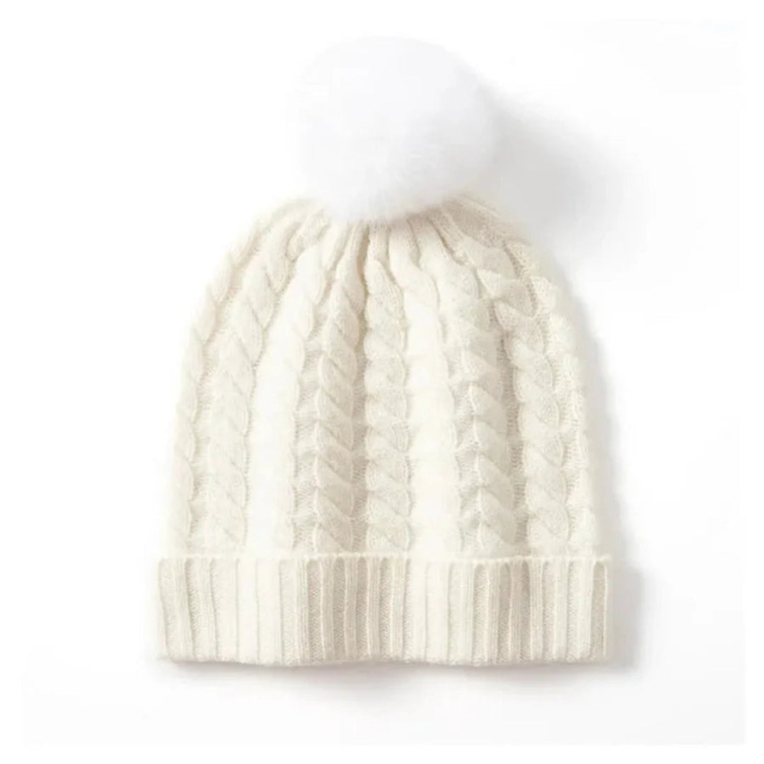 Women’s Cashmere Cable Knit Beanie