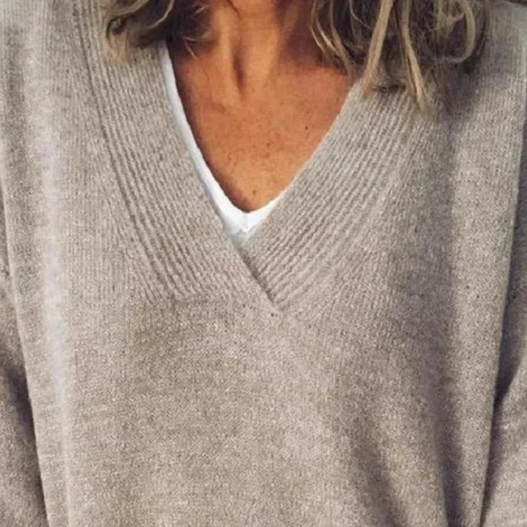 Women's Cashmere V-Neck Sweater