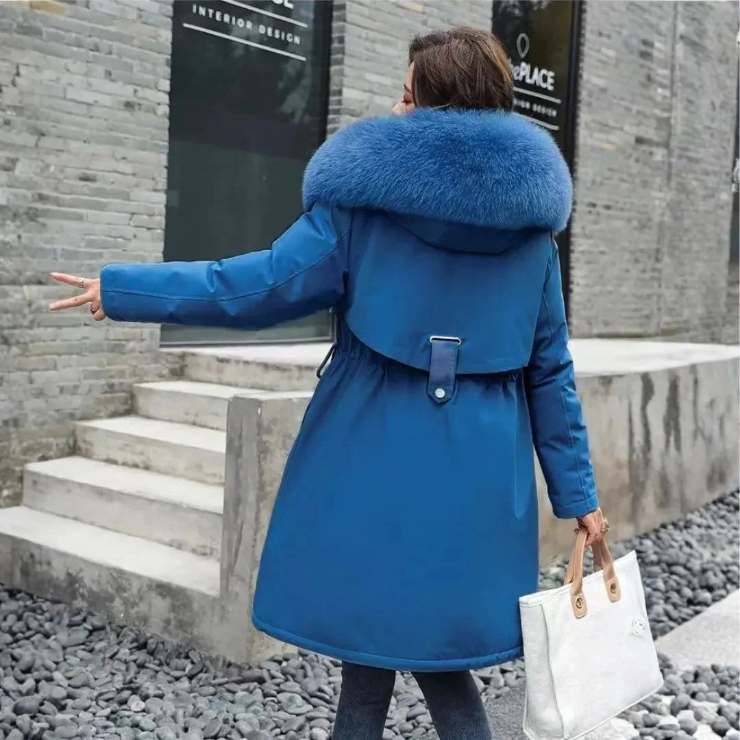 Women’s Faux Fur Long Hooded Winter Coat