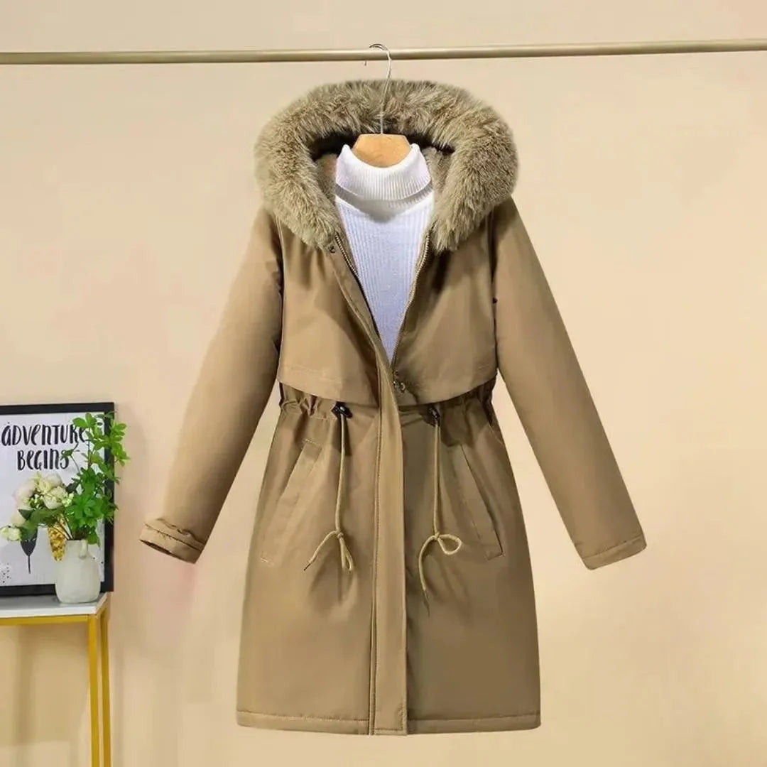 Women’s Faux Fur Long Hooded Winter Coat