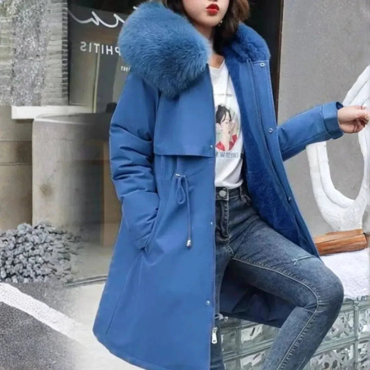 Women’s Faux Fur Long Hooded Winter Coat