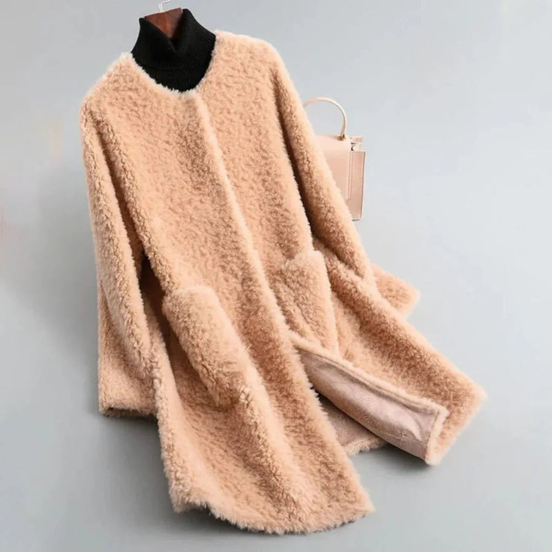 Women’s Faux Shearling Long Coat