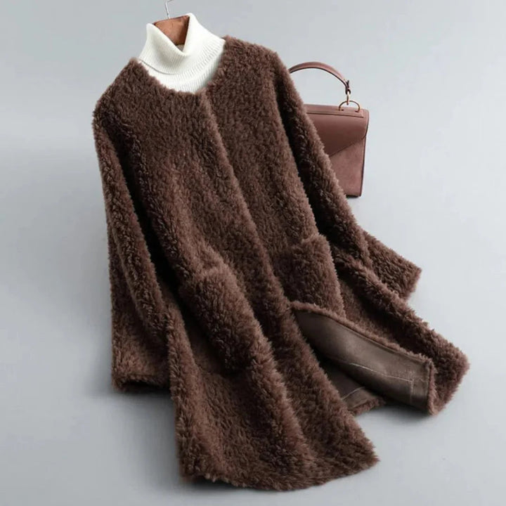 Women’s Faux Shearling Long Coat