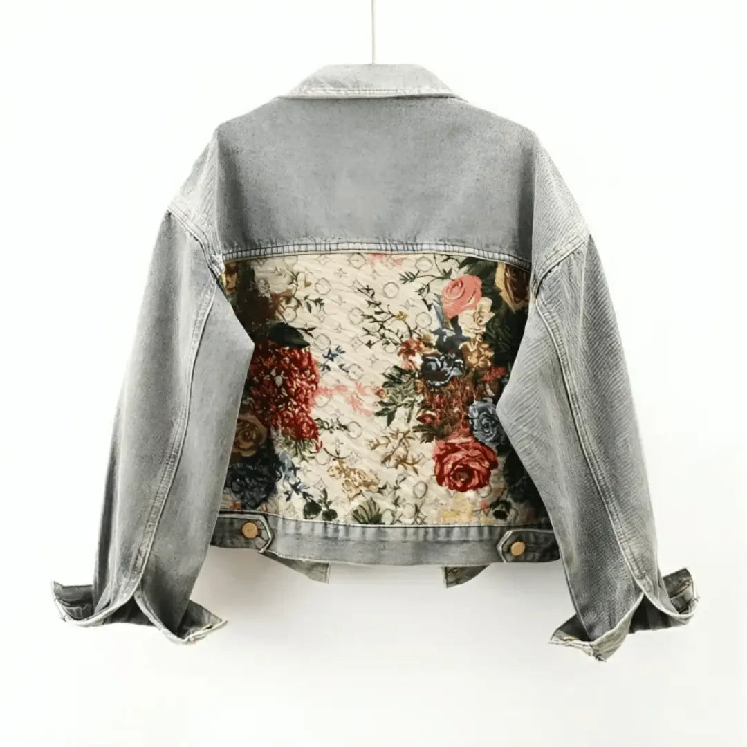 Women’s Floral Denim Jacket