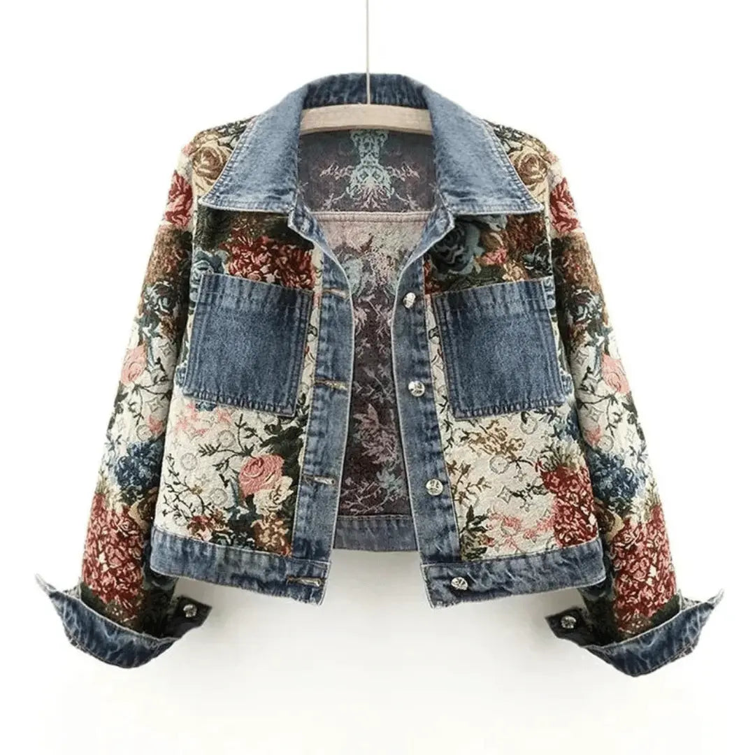 Women’s Floral Denim Jacket