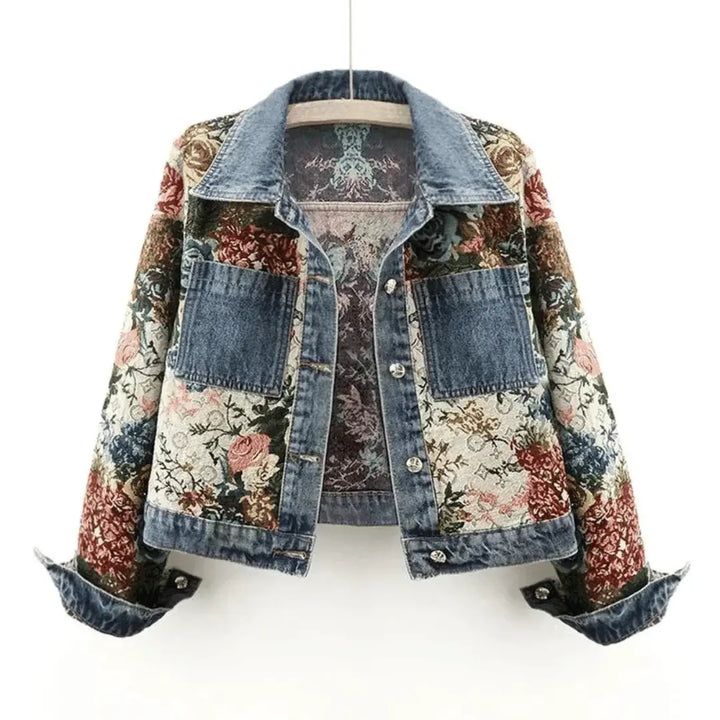 Women’s Floral Denim Jacket