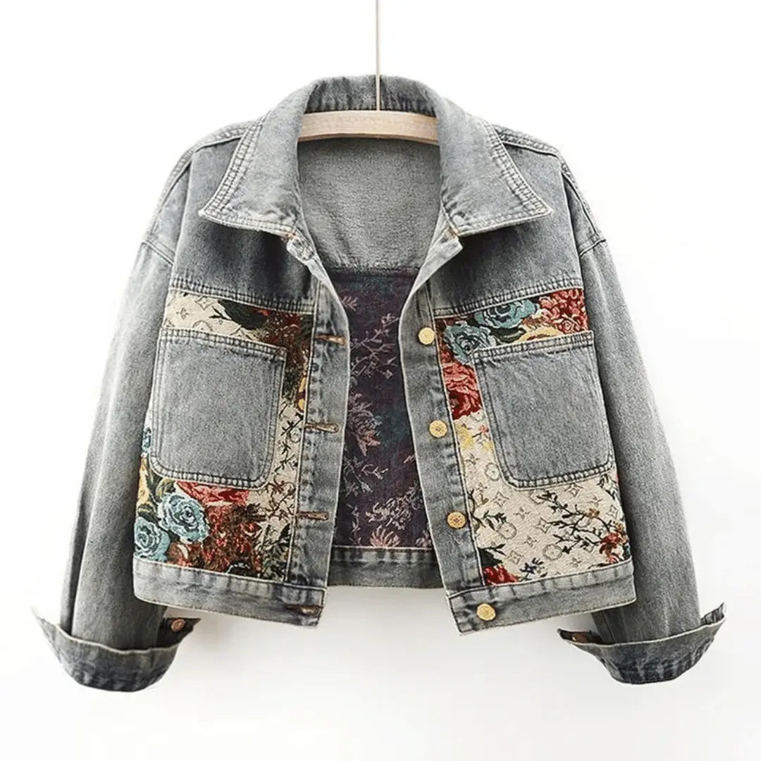 Women’s Floral Denim Jacket