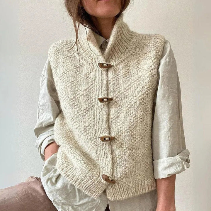 Women’s Hand-Knit Wool Vest