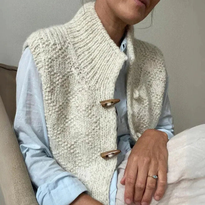 Women’s Hand-Knit Wool Vest