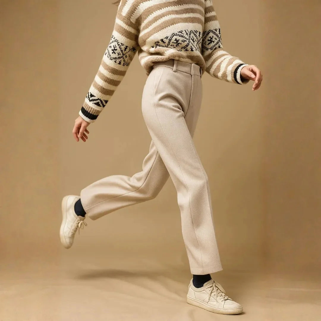 LS | Women’s High-Waist Wool Trousers