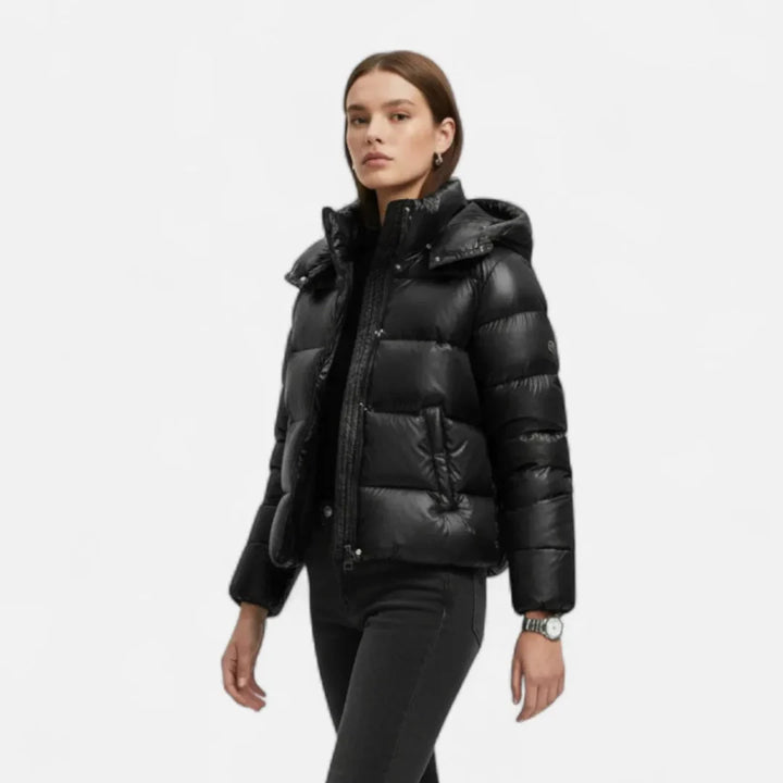 Women’s Hooded Slim Quilted Puffer Jacket