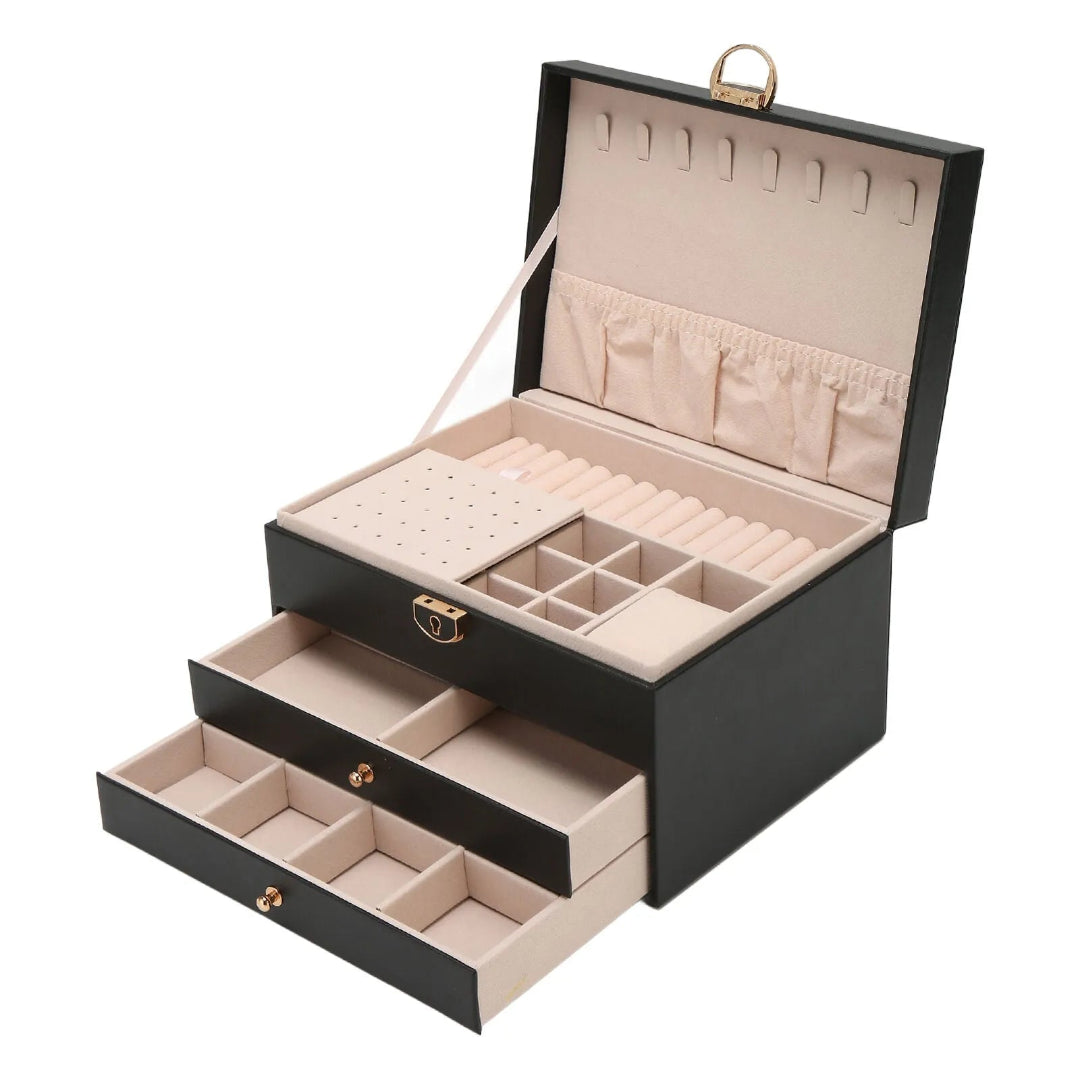 Women’s Multi-Layer Leather Jewelry Box