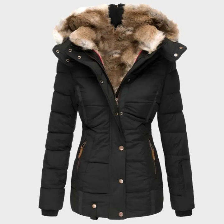 LS | Women's Plush-Lined Hooded Puffer Jacket