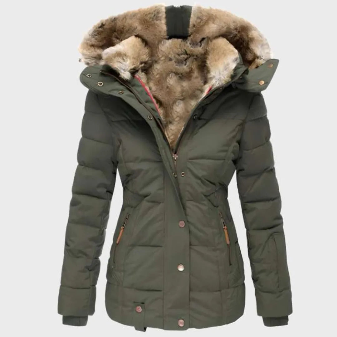 LS | Women's Plush-Lined Hooded Puffer Jacket