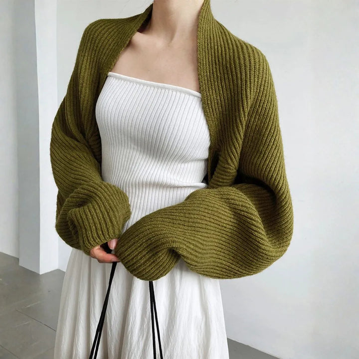 Women’s Ribbed Knit Shrug Cardigan