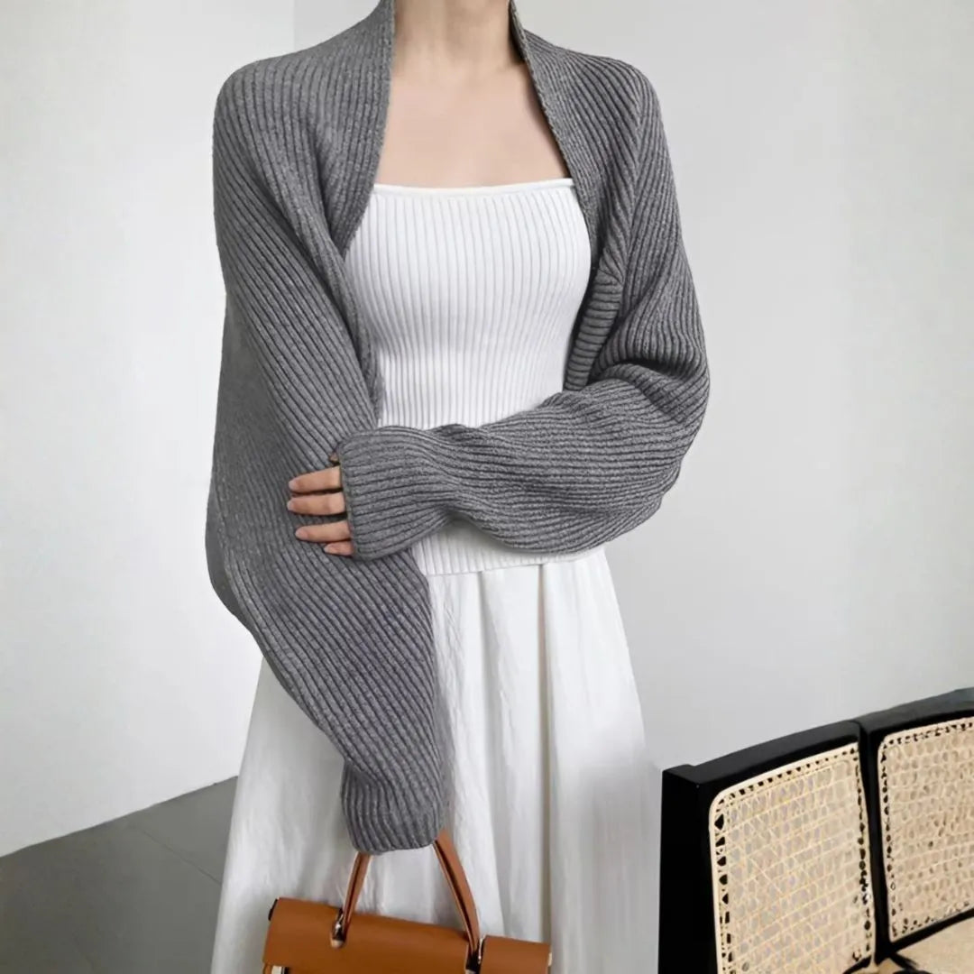 Women’s Ribbed Knit Shrug Cardigan