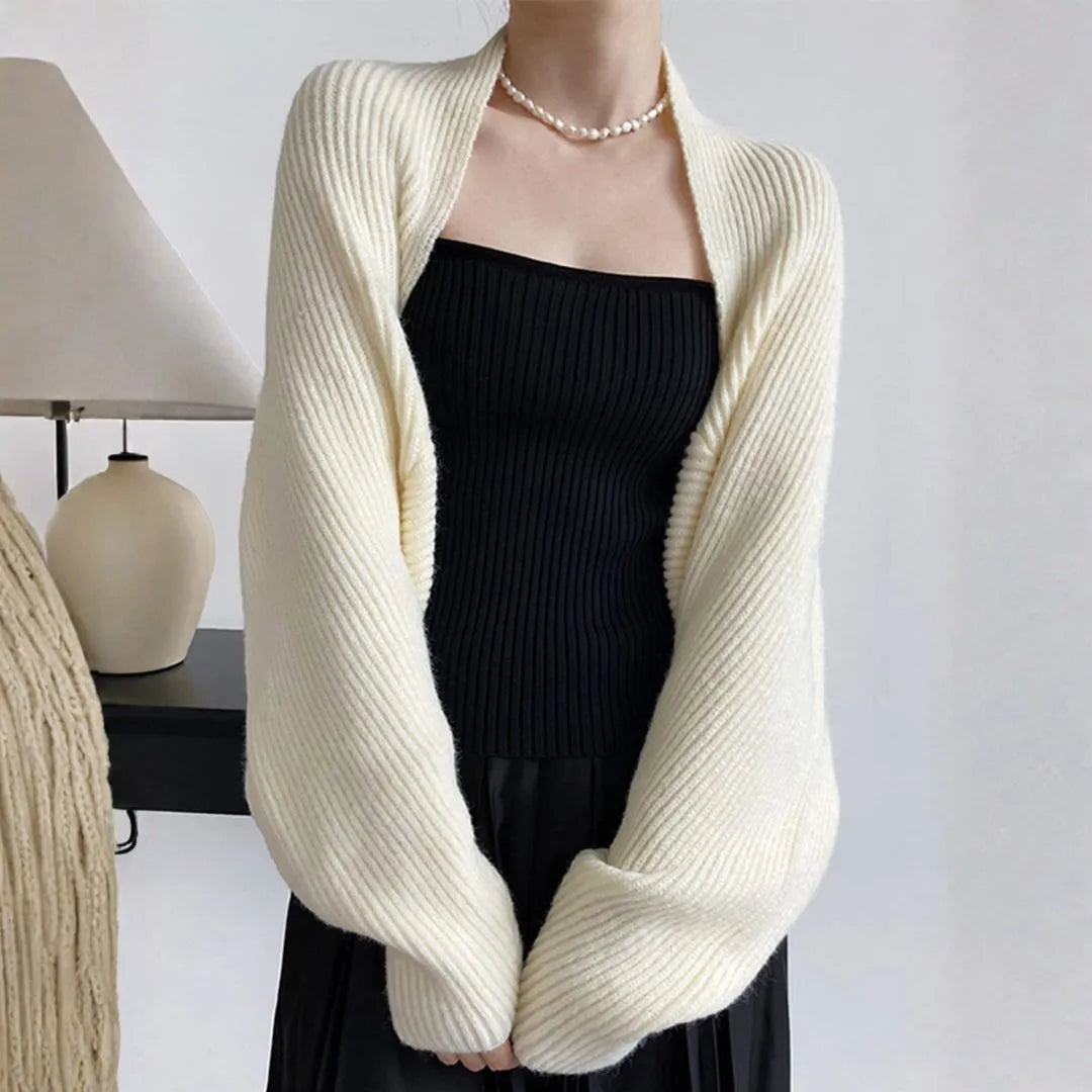 Women’s Ribbed Knit Shrug Cardigan
