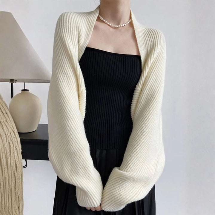 Women’s Ribbed Knit Shrug Cardigan