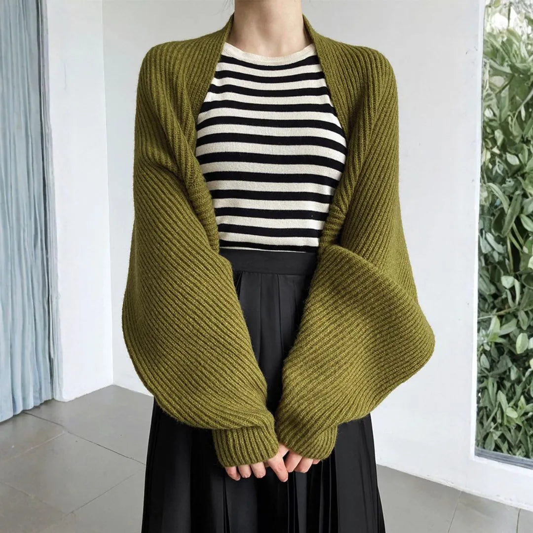 Women’s Ribbed Knit Shrug Cardigan