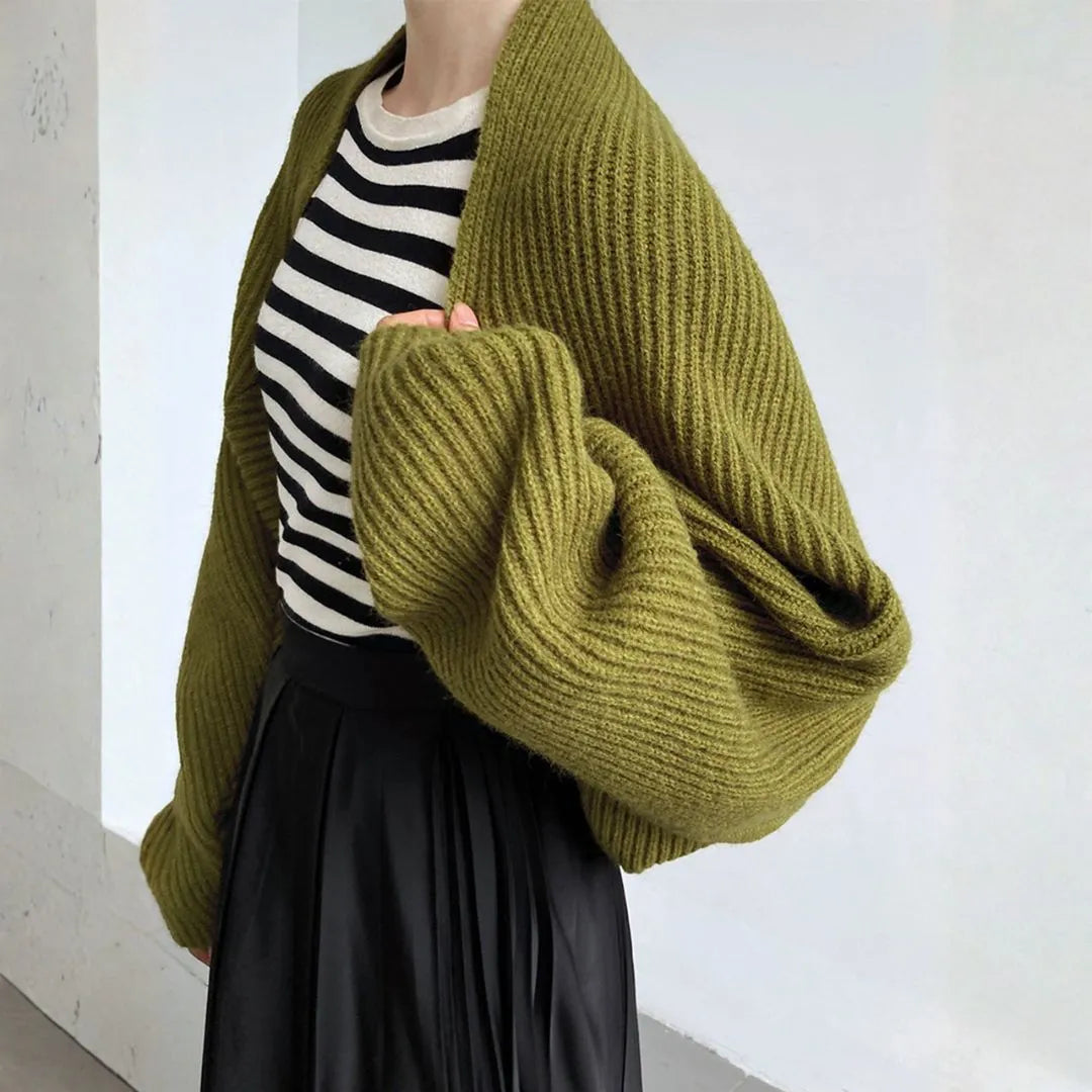 Women’s Ribbed Knit Shrug Cardigan