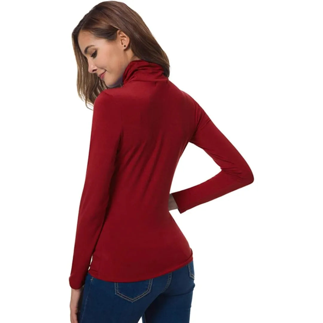 Women’s Slim Fit Long Sleeve Turtleneck Top