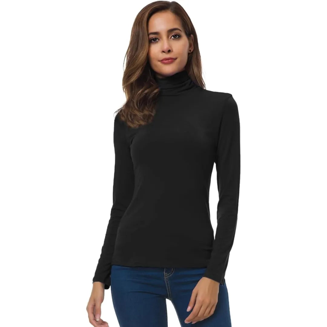 Women’s Slim Fit Long Sleeve Turtleneck Top