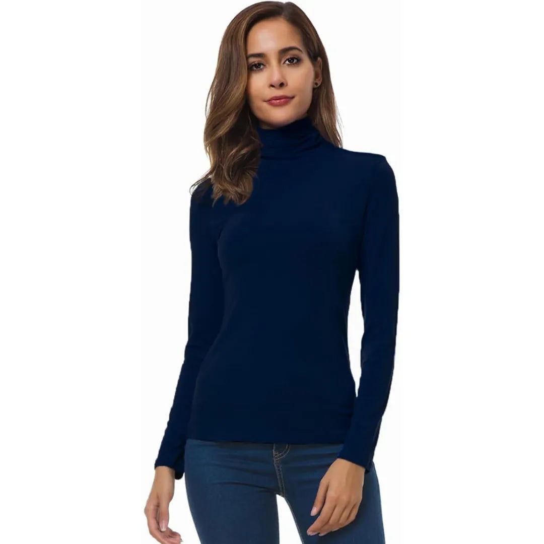 Women’s Slim Fit Long Sleeve Turtleneck Top