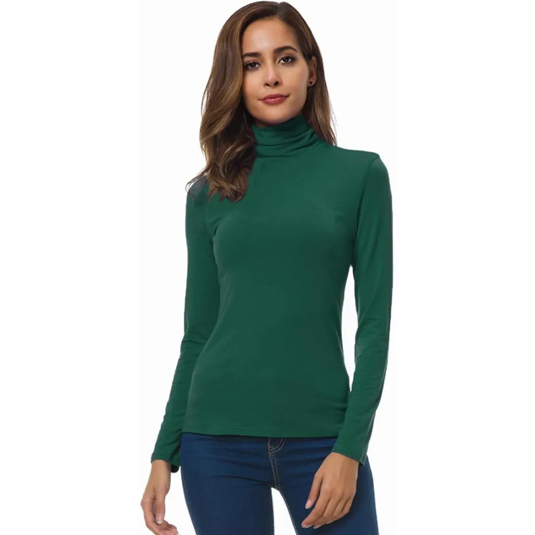 Women’s Slim Fit Long Sleeve Turtleneck Top