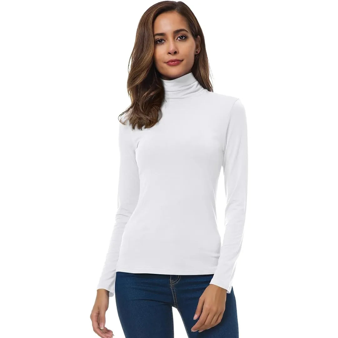 Women’s Slim Fit Long Sleeve Turtleneck Top
