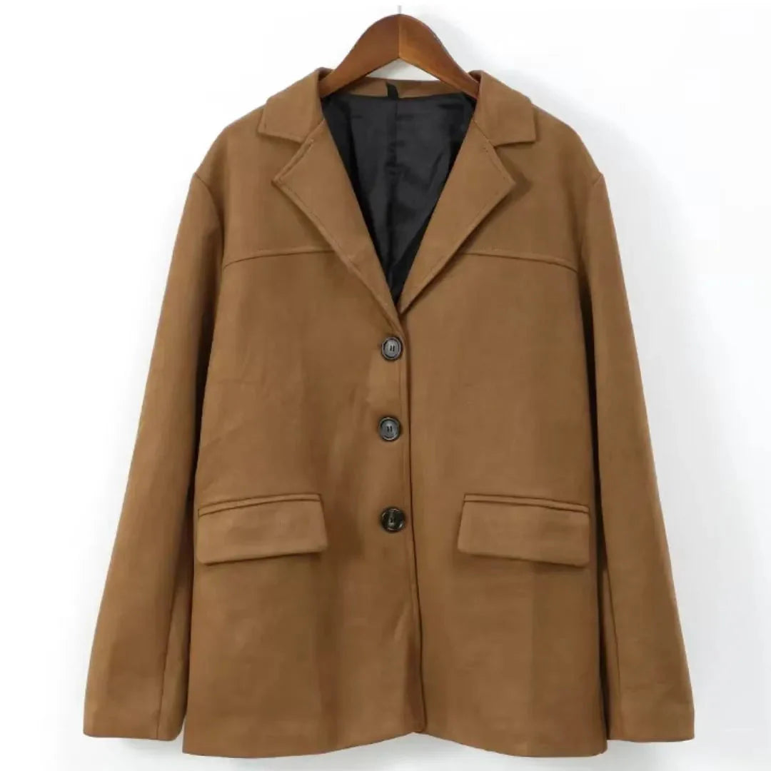 Women’s Tailored Brown Suede Jacket
