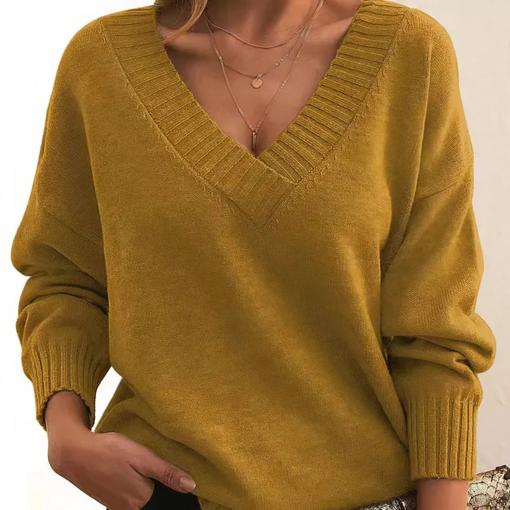 Women's V-Neck Knit Sweater