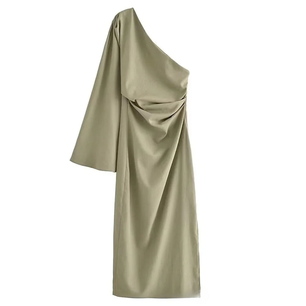 Ivy Drape Linen Dress