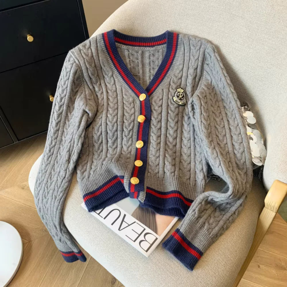 Margot Academy-Inspired Knit Cardigan