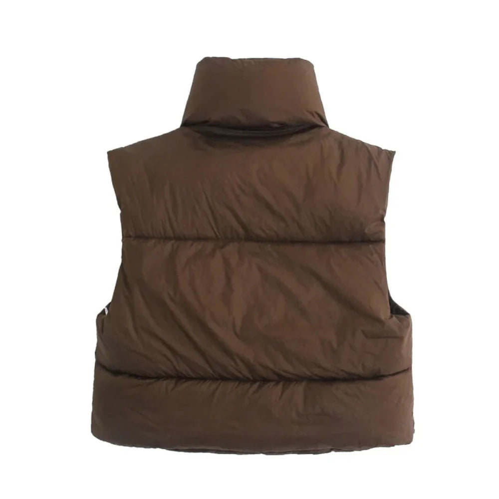 Renee Cropped Puffer Vest