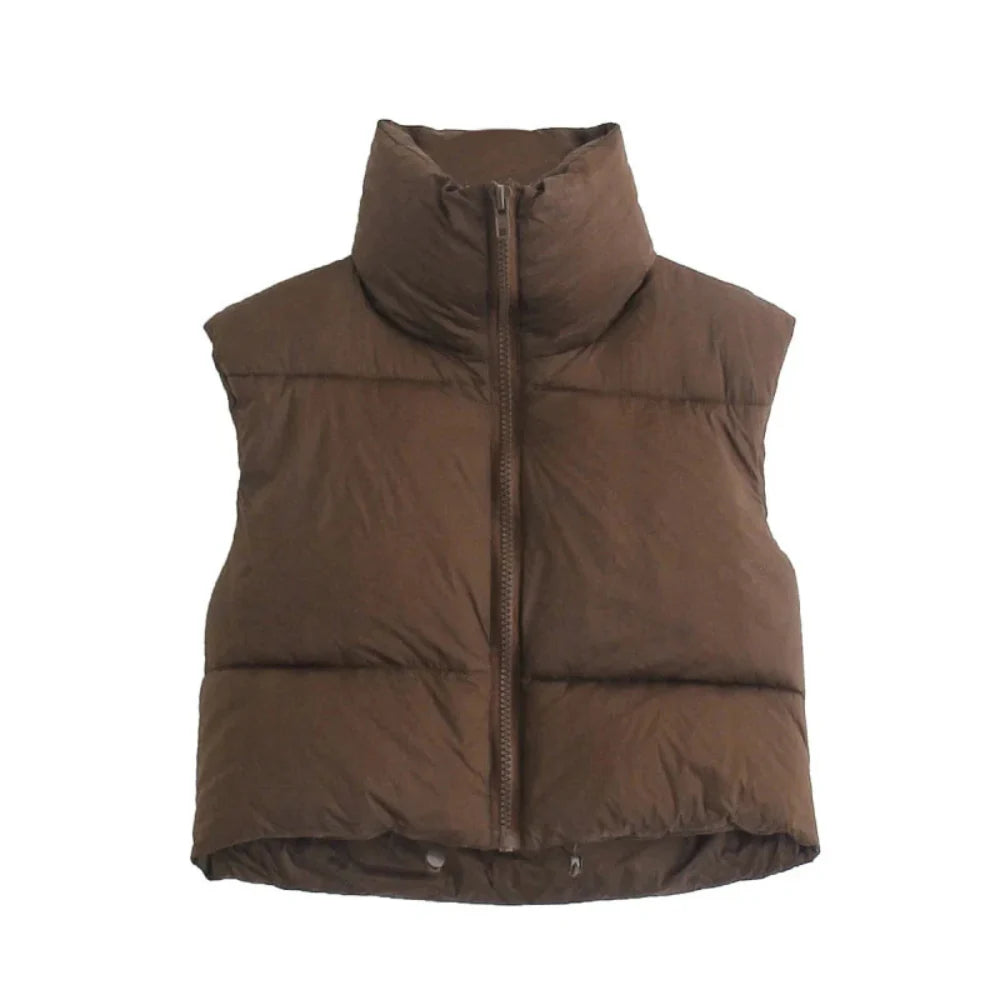 Renee Cropped Puffer Vest