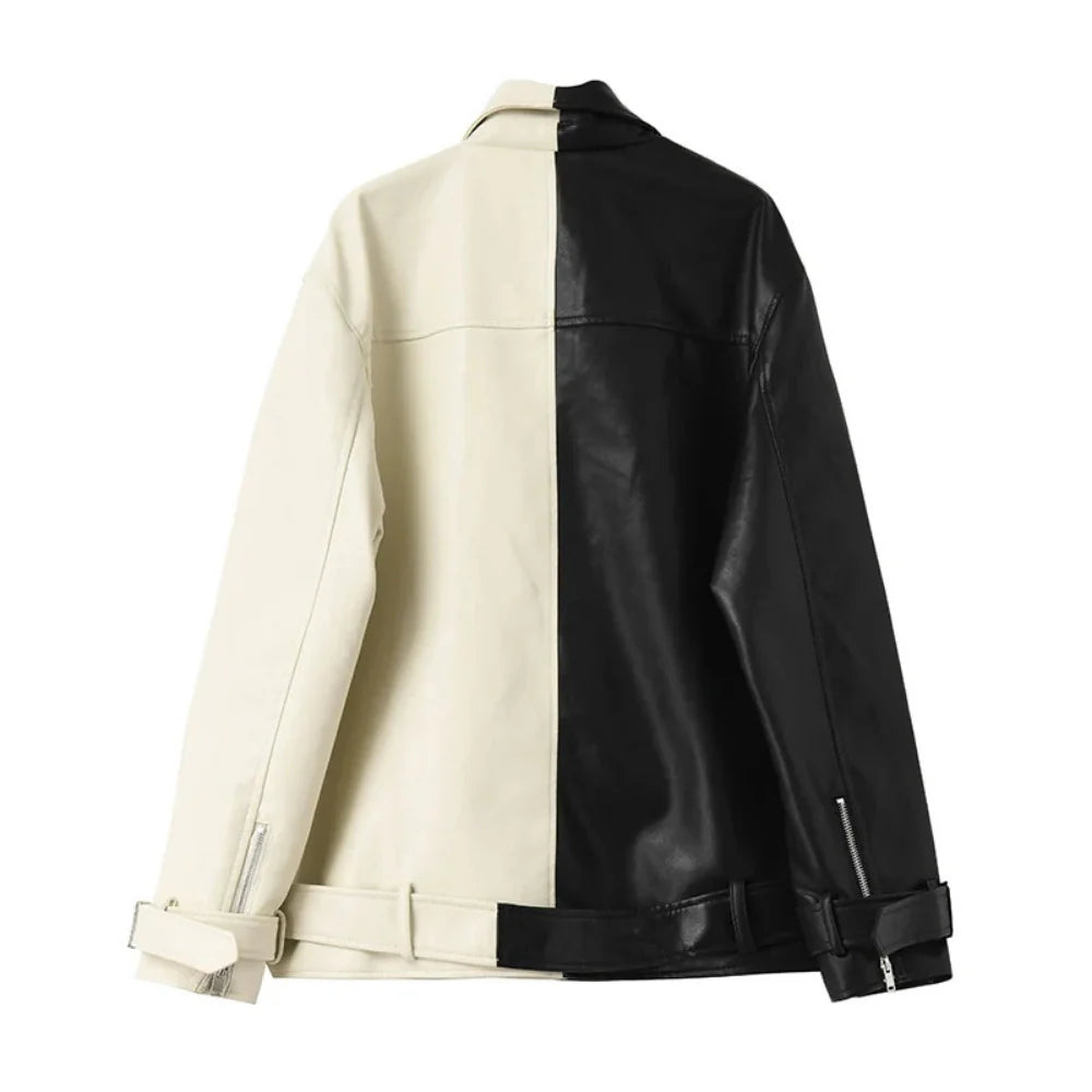 Luna Contrast Biker Jacket