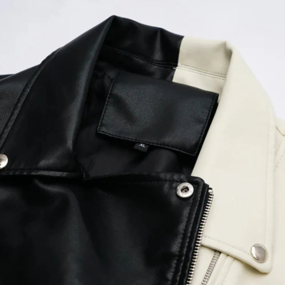 Luna Contrast Biker Jacket