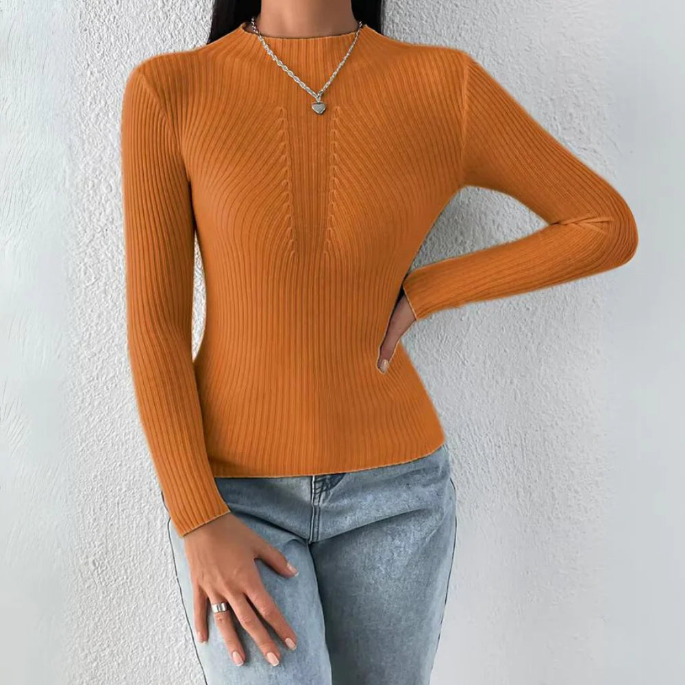 Camille Fitted Ribbed Sweater