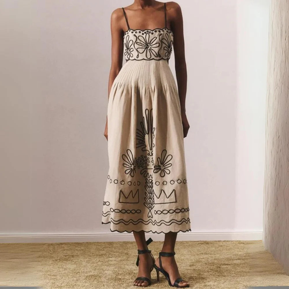 Sophia Embroidered Dress