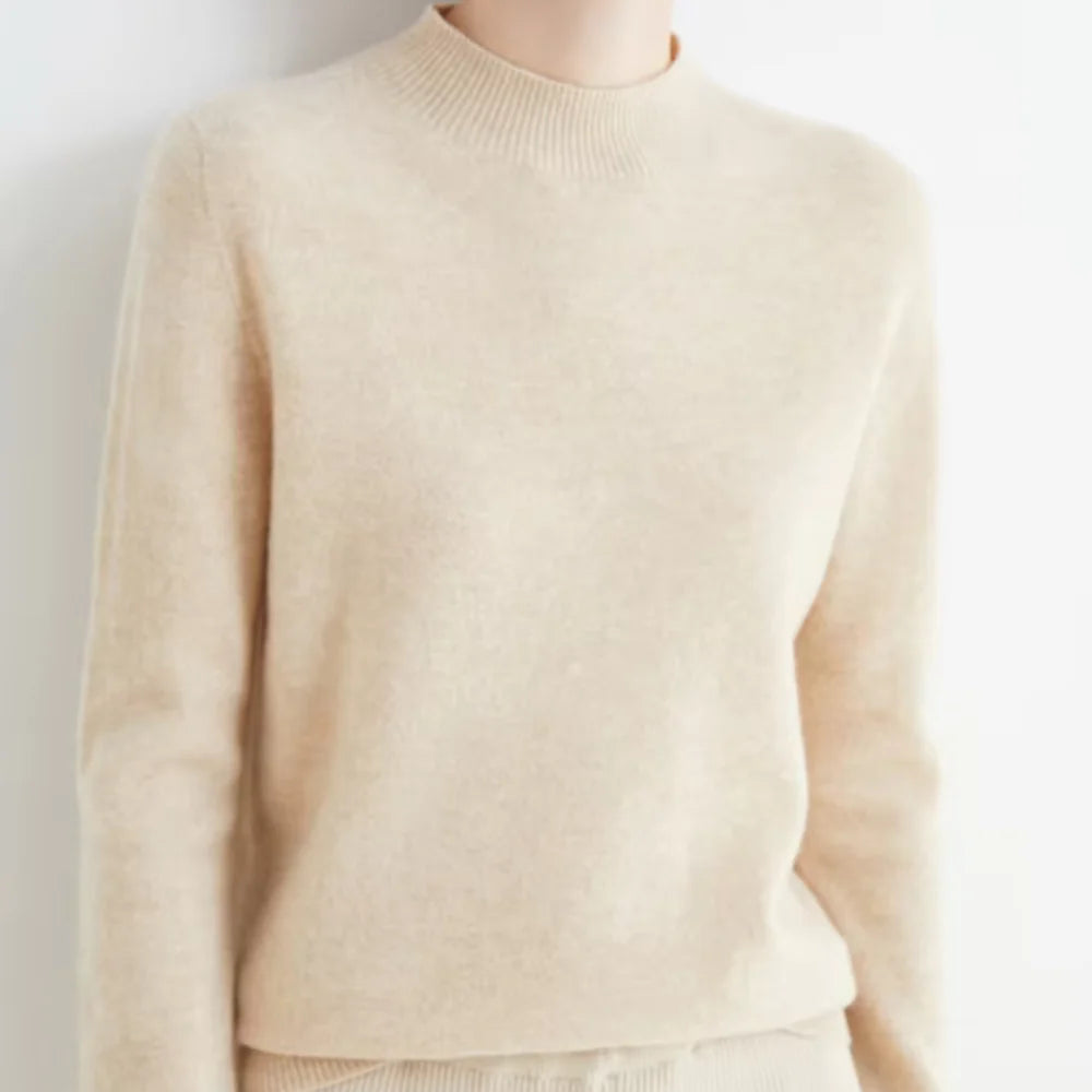 Amber Mock Cashmere Sweater