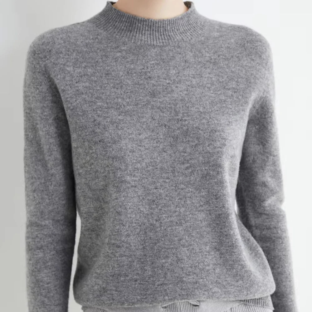 Amber Mock Cashmere Sweater