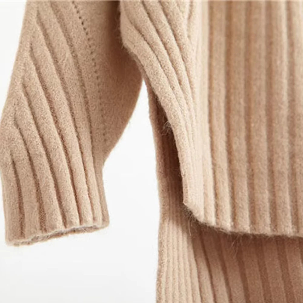 Marie Side-Slit Knit Sweater