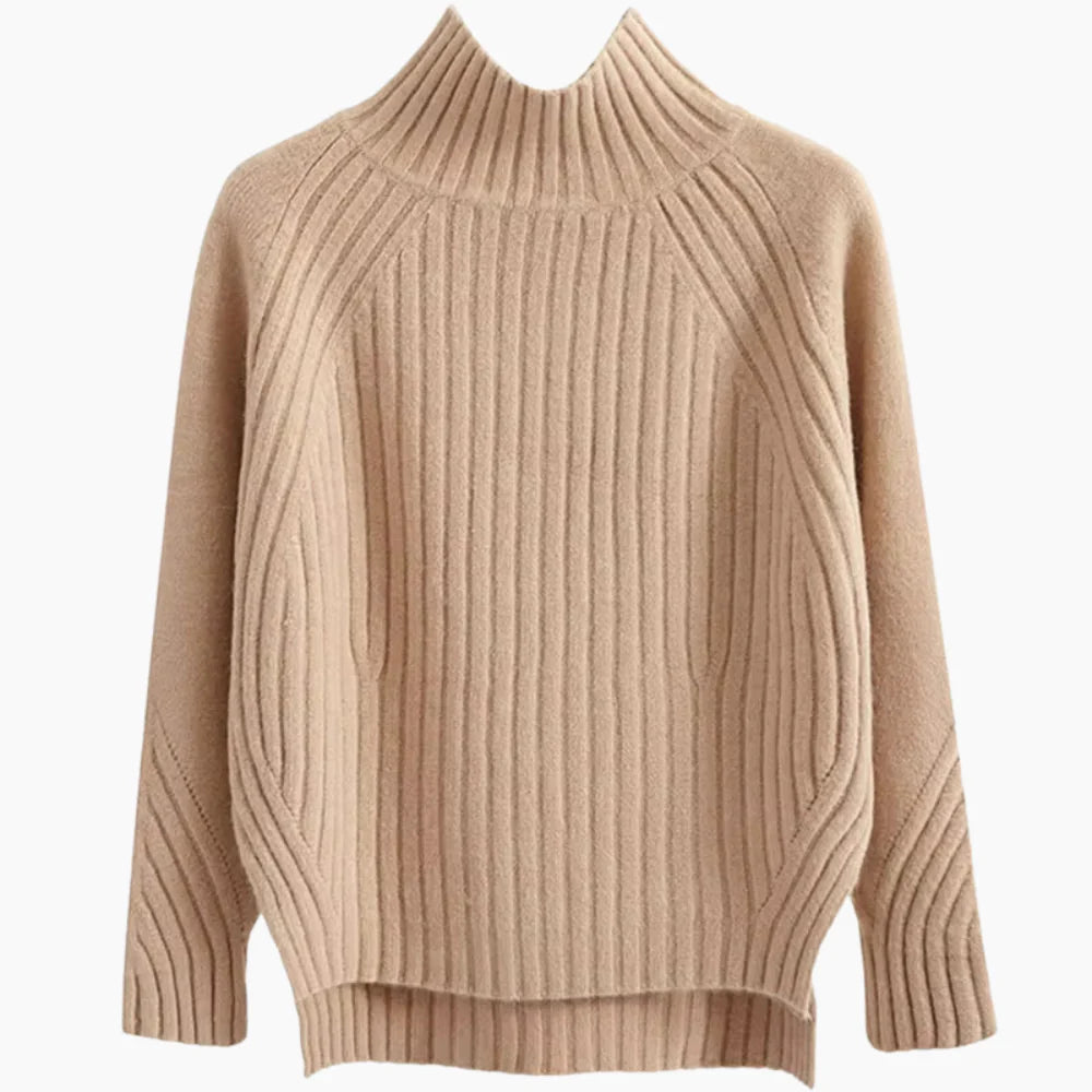 Marie Side-Slit Knit Sweater