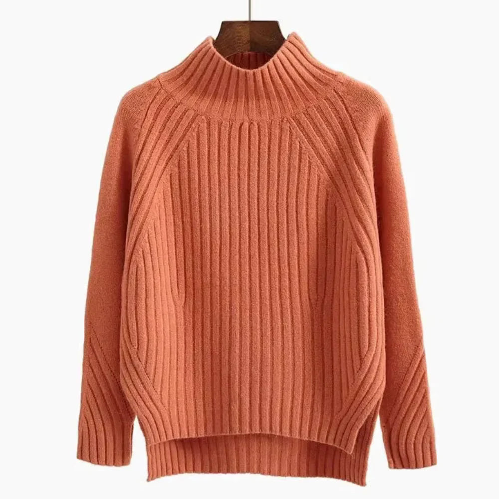 Marie Side-Slit Knit Sweater