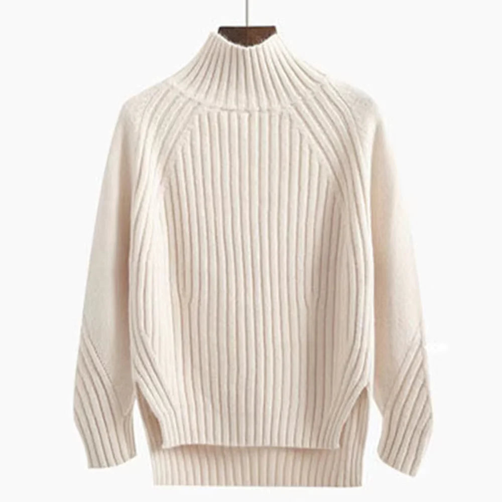 Marie Side-Slit Knit Sweater