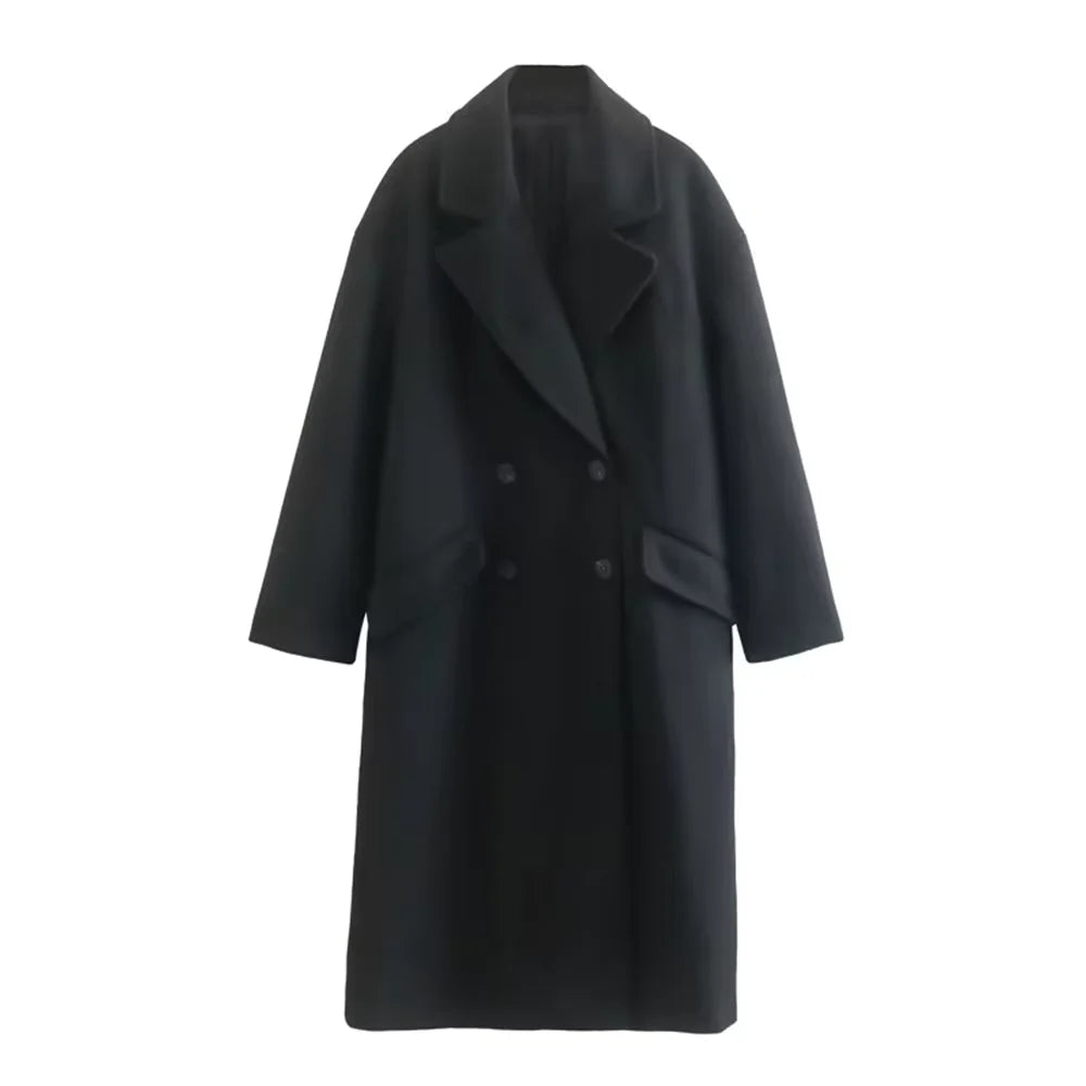 Lila Double-Breasted Overcoat